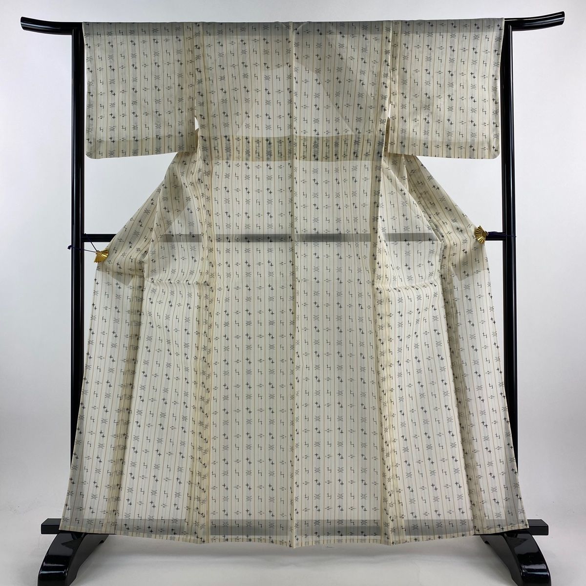 平和屋本店□極上 伝統工芸品 伊那紬 手織り 証紙付き 逸品 CZAA1822s5