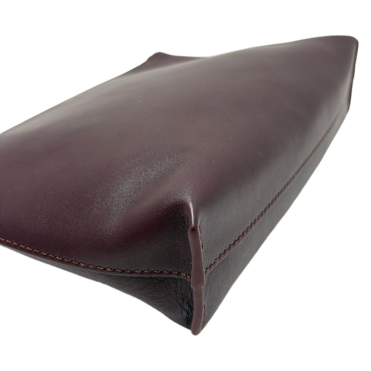 LOEWE ロエベ クラッチバッグ ノット Tポーチ ボルドー×ブルーグリーン DECORATOM_COM_BR