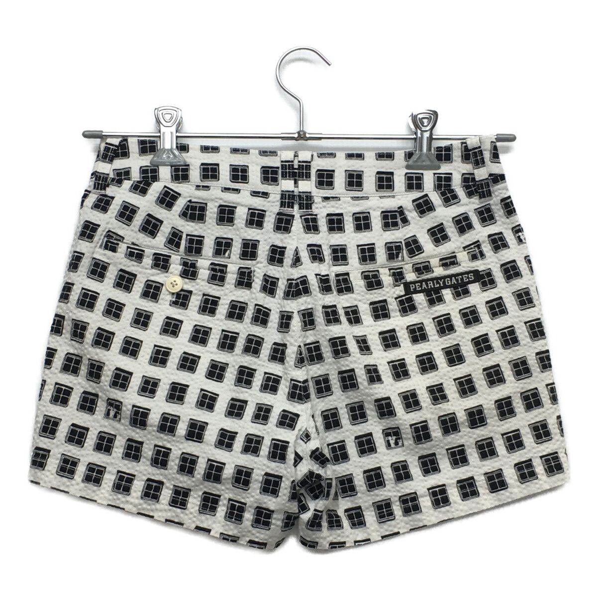 パーリーゲイツ パンツ 2 レディース 黒×グレー PEARLY GATES