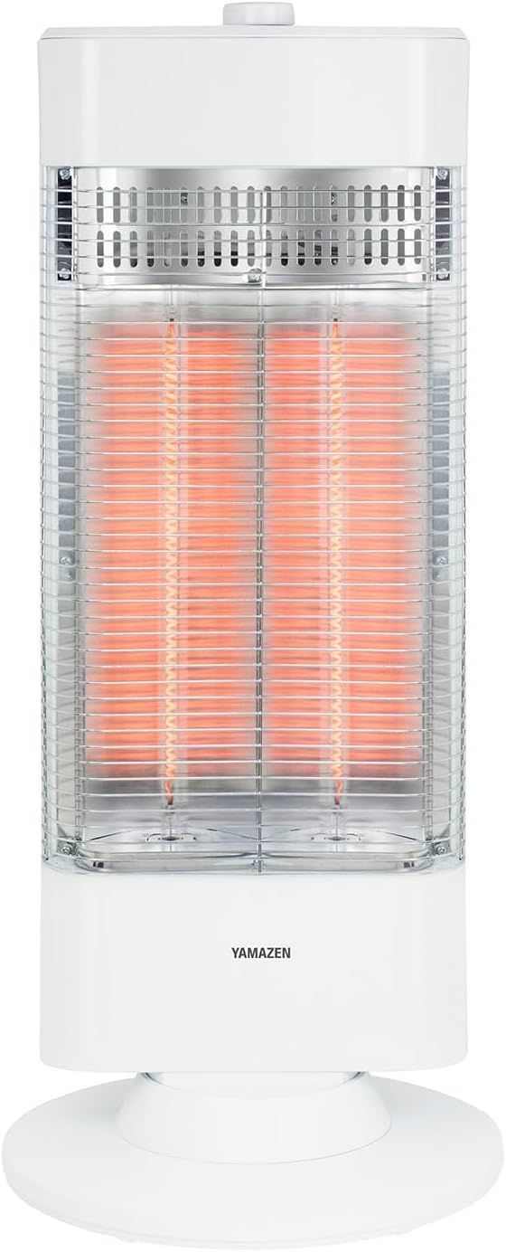 ヤマゼン｜YAMAZEN 遠赤外線カーボンヒーター 首振り機能 速暖タイプ 900W 転倒オフ機能 DC-W092-W