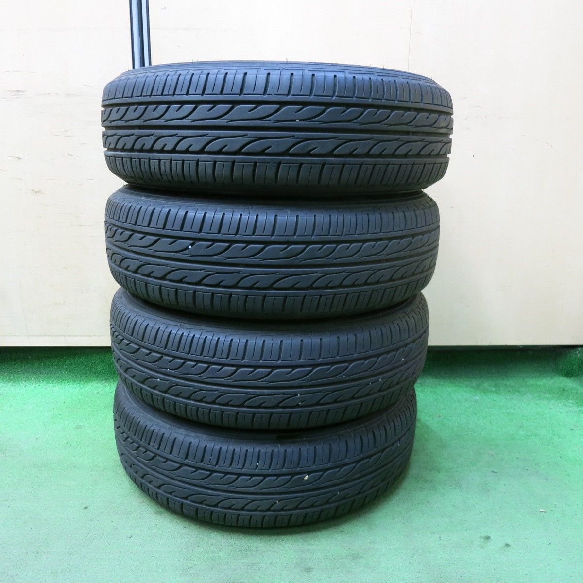 バリ溝！21年！9分☆175/65R15 ダンロップ EC202 スチール 社外 