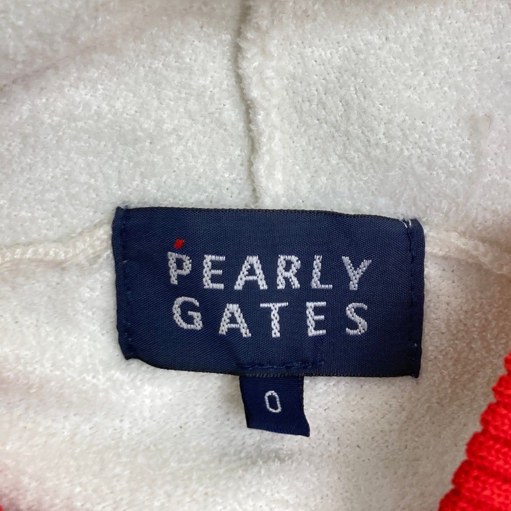 パーリーゲイツ　ニットジップパーカー　サイズ０ サイズ：0 PEARLY GATES パーリーゲイツ ニットパーカー フード