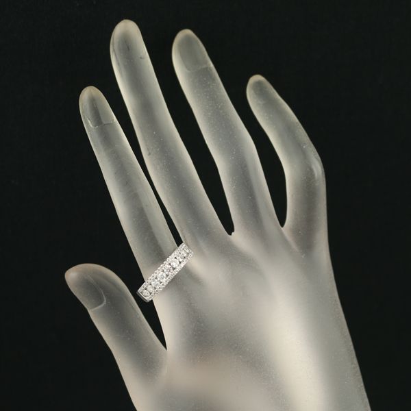 ダイヤ ダイヤモンド 0.83ct リング K18WG #175730 - メルカリ
