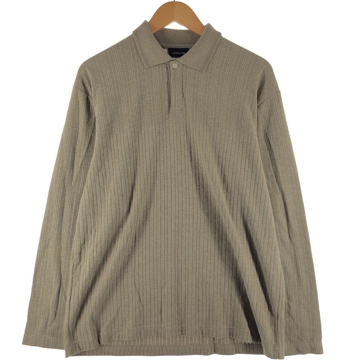 古着 リズクレイボーン Liz Claiborne リブ編み ポロニットセーター メンズL相当/eaa494468