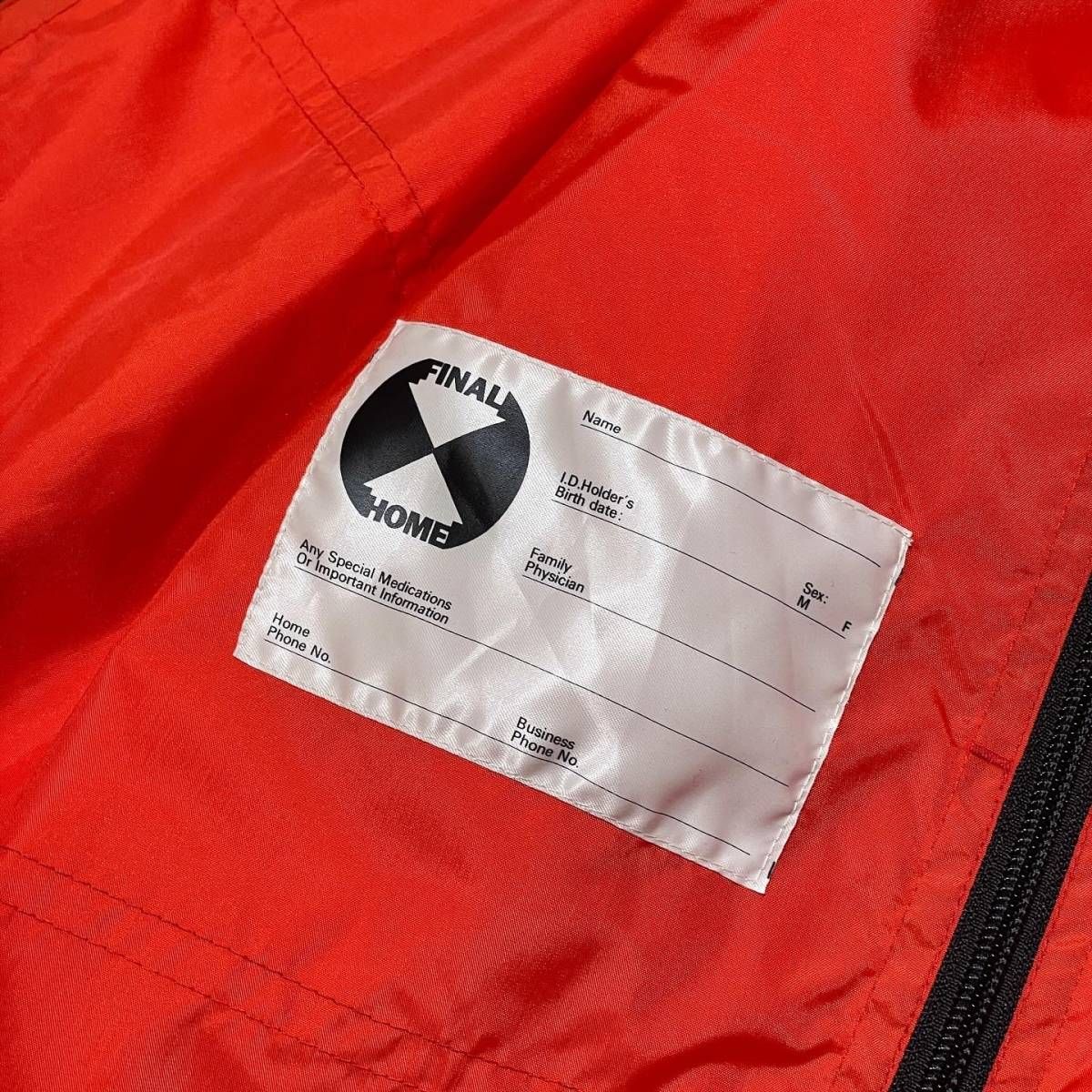 FINAL HOME PARACHUTE NYLON COAT パラシュートナイロンコート