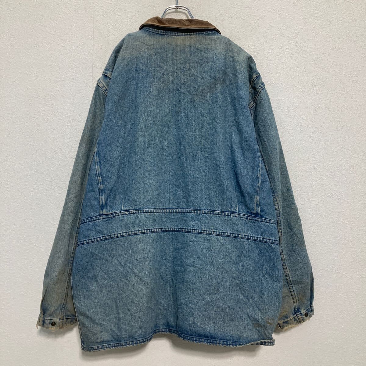 Woolrich デニムカバーオール XL ブルー ウールリッチ 80's～ チョア