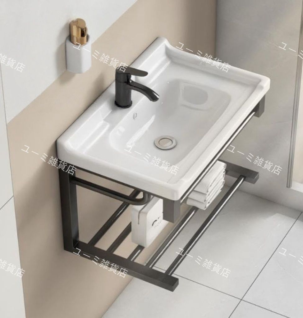 洗面器 洗面器 壁掛け 洗面器 小型洗面器セット 洗面器 壁掛けガーデンキッチン洗面台 コンパクトなミニ洗面器 壁掛け洗面化粧台 シンク用ステンレス鋼ブラケット 壁掛け 省スペース 41×36cm サイズ