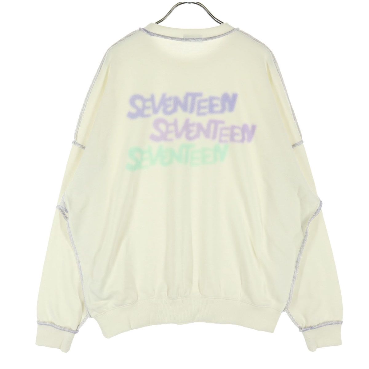 未使用 SEVENTEEN セブンティーン プリント 長袖 トレーナー L