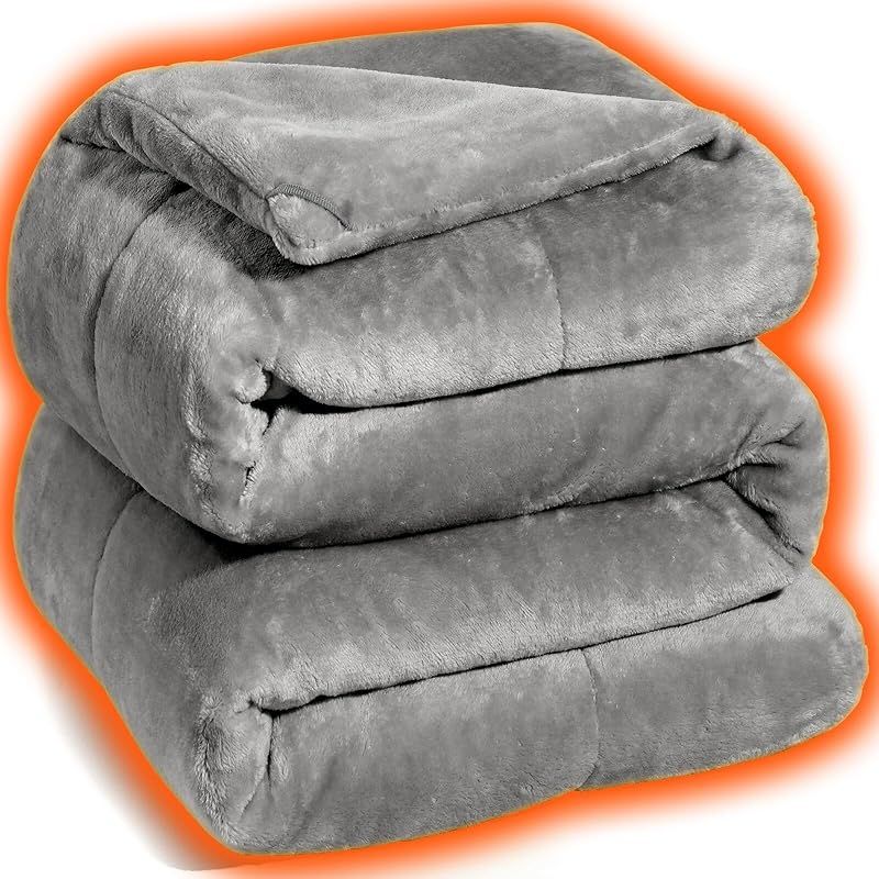 RAKU HOME ノーベル賞グラフェン エアロゲル 毛布 掛け布団 冬用 あったか 冬 セミダブル 一枚2役 アルミ蒸着加工 新6層構造 暖 軽量 断熱 光触媒加工 抗菌防臭防ダニ ループ付き 冬毛布 2枚合わせ 布団 ニューマイヤ生地 静電気防止 0