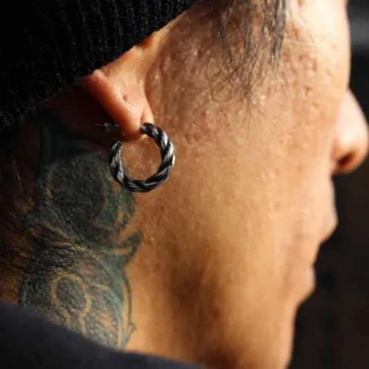 B.W.G x HATCHET】TWIST PIERCE ツイストピアス シルバー925 片耳用