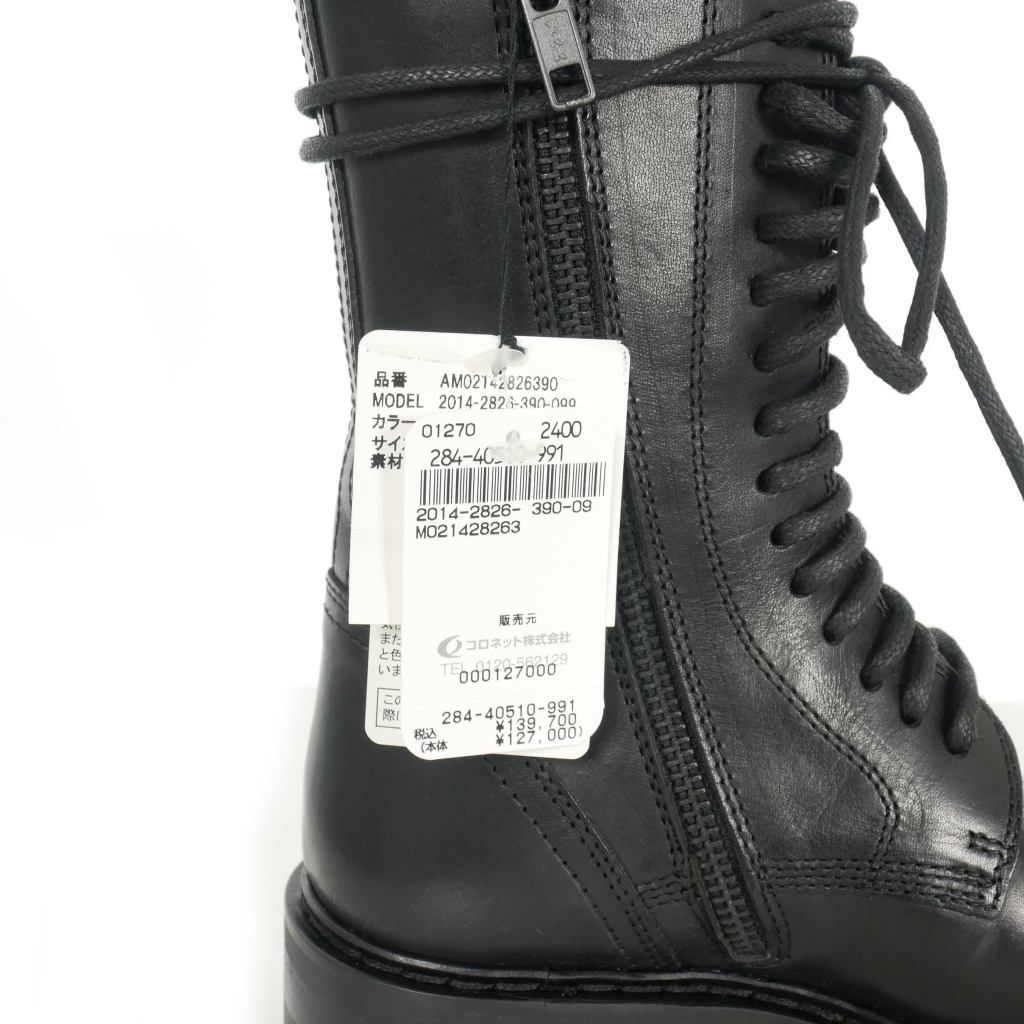 ⭐️極美品⭐️　アンドゥムルメステール　コンバットブーツ　レースアップ　レザー アンドゥムルメステール ANN DEMEULEMEESTER レザー レース