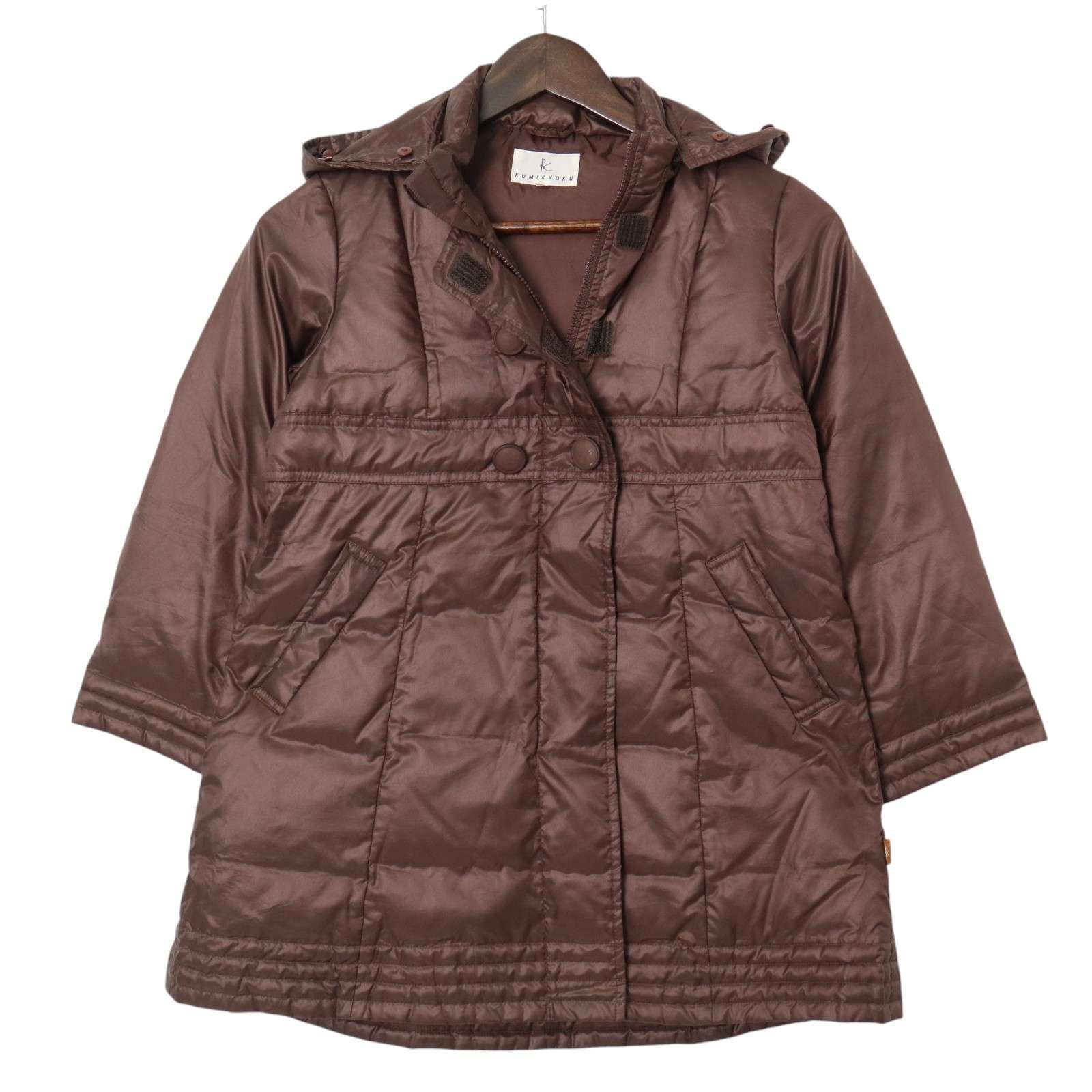 組曲 KUMIKYOKU 秋冬 フード着脱可☆ ダウン ジャケット コート Sz.L 