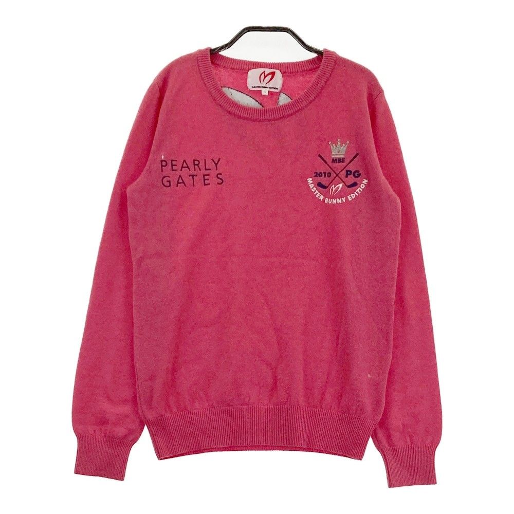 サイズ：1 MASTER BUNNY EDITION マスターバニーエディション  カシミヤ ニットセーター  ピンク系 [240101368474] ゴルフウェア レディース ストスト