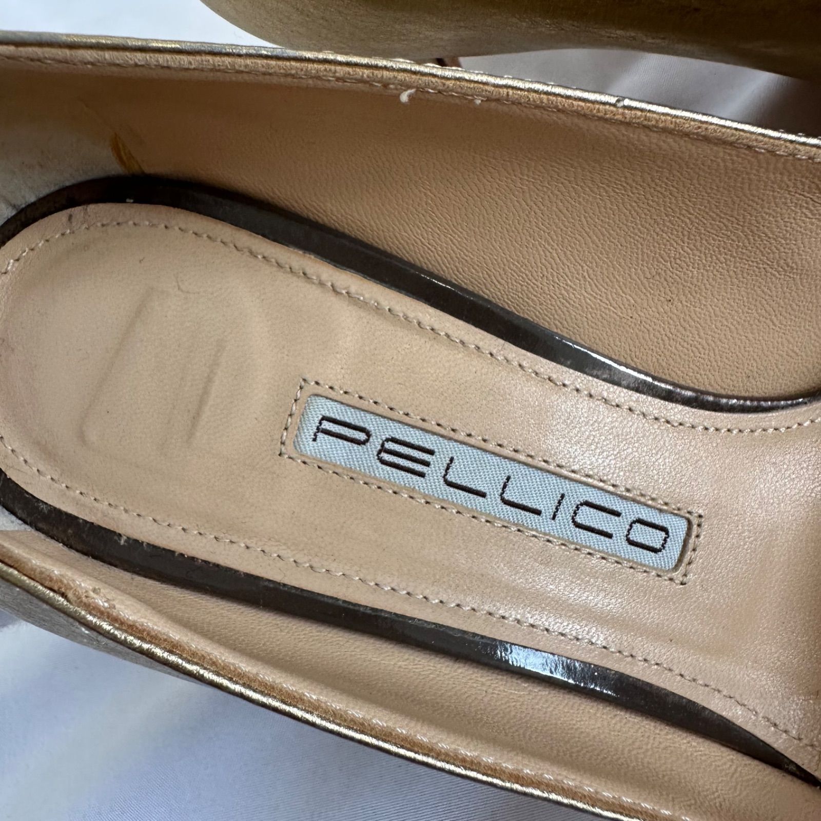 z1378 PELLICOペリーコ パンプス靴シューズ ゴールド レディース