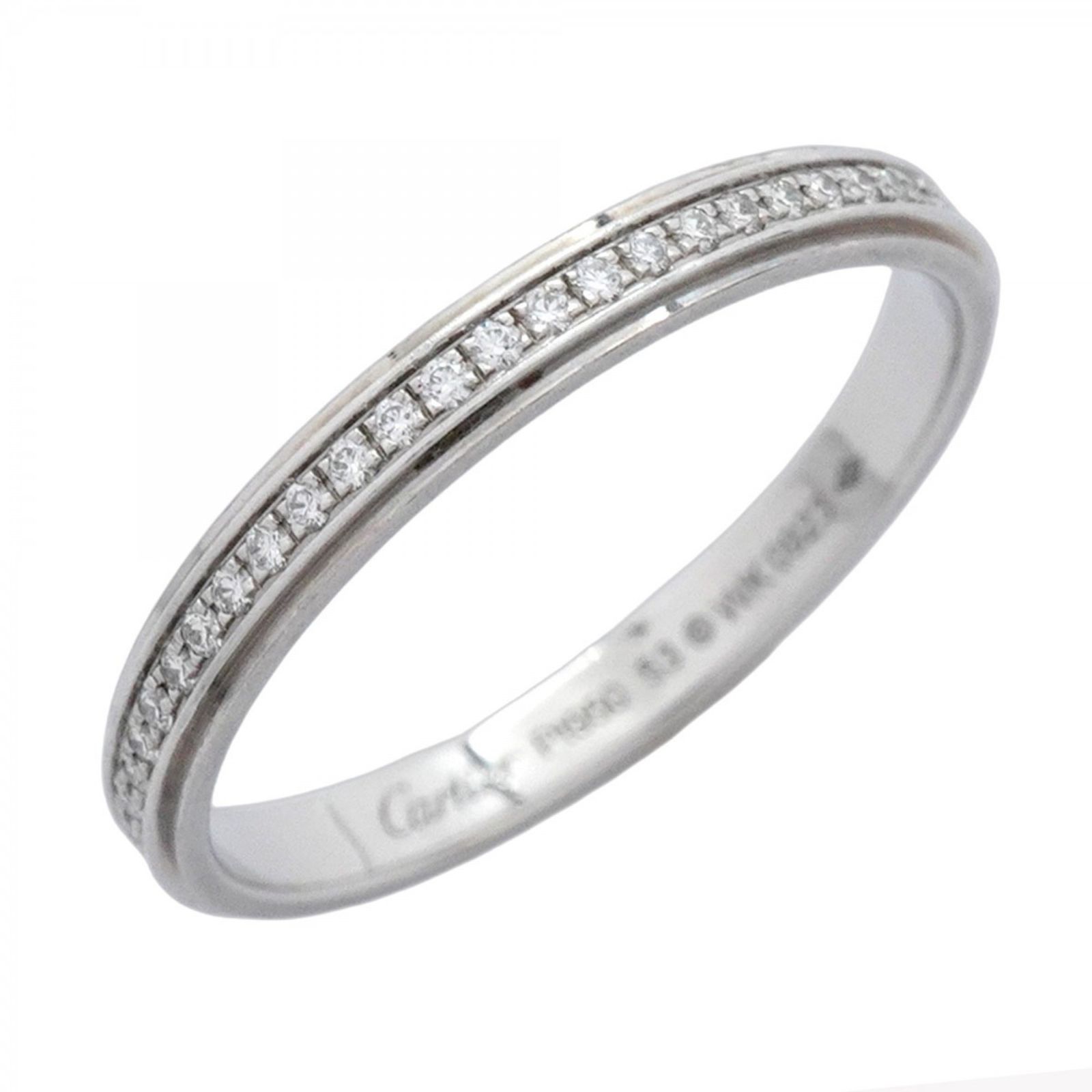 カルティエ Cartier カルティエ リング ダムール ウェディング フルエタニティ Pt950 プラチナ ダイヤモンド ＃53レディース