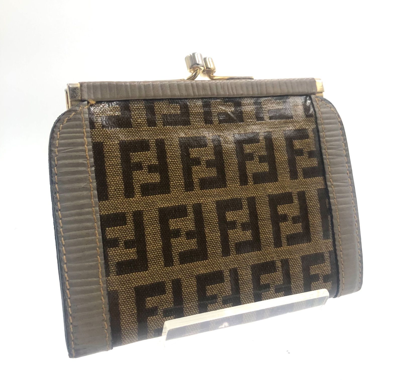 FENDI フェンディ ズッキーノ ズッカ柄 レザー コインケース FENDI フェンディ ズッキーノ ズッカ柄 レザー コインケース