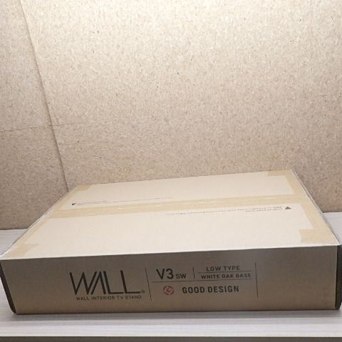 EQUALS イコールズ 32～80型対応 首振り機能付き WALL TVスタンド V3 SW ロータイプ ホワイトオークベース WLTVZ5W32