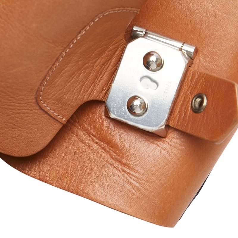 エルメス サンダル サイズ:40 ブラック ブラウン レザー メンズ HERMES  