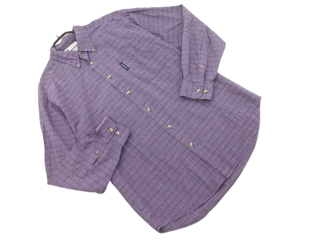 ✅OLD Columbia コロンビア ボタンダウン チェックシャツ XXL Columbia コロンビア チェックシャツ ボタンダウンシャツ メンズ