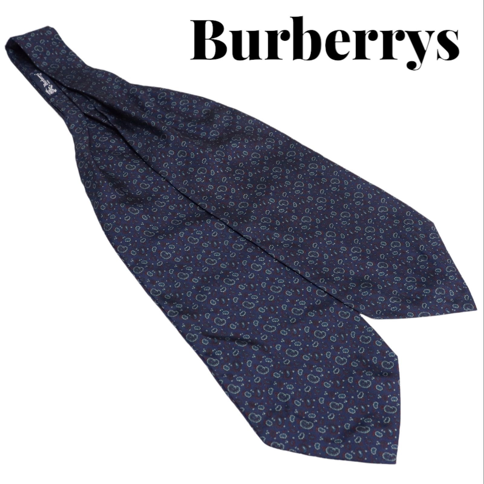 BURBERRY アスコットタイ 未使用品 BURBERRY バーバリー アスコットタイ ボルドー