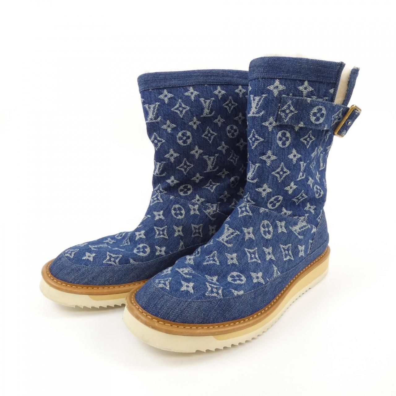 【極上美品】LOUIS VUITTON シルエットライン レザーショートブーツ 未使用 ルイヴィトン LOUIS VUITTON シルエットライン ブーツ ショート