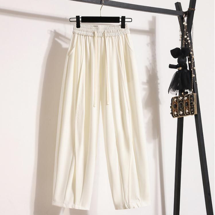 スウェットパンツ レディース テーパードパンツ 9分丈 ジャージ サルエルパンツ ロングパンツ 春 秋 イージーパンツ ゆったり 体型カバー ウエストゴム ポケット 長ズボン ボトムス カジ lan6706