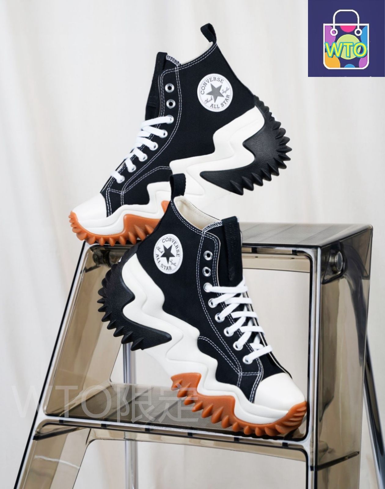 CONVERSE ランスターモーション ハイカットスニーカー ブラック