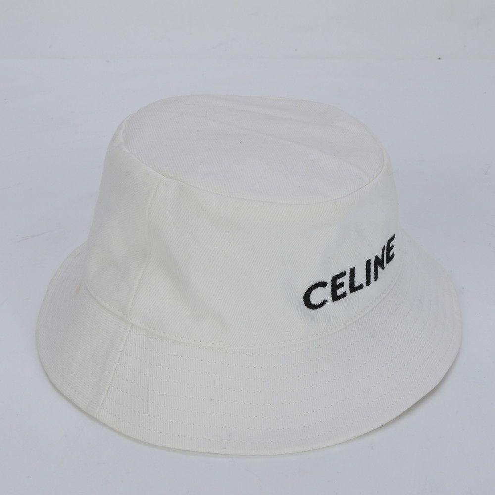 セリーヌ CELINE バケットハット バケハ 帽子 ホワイト
