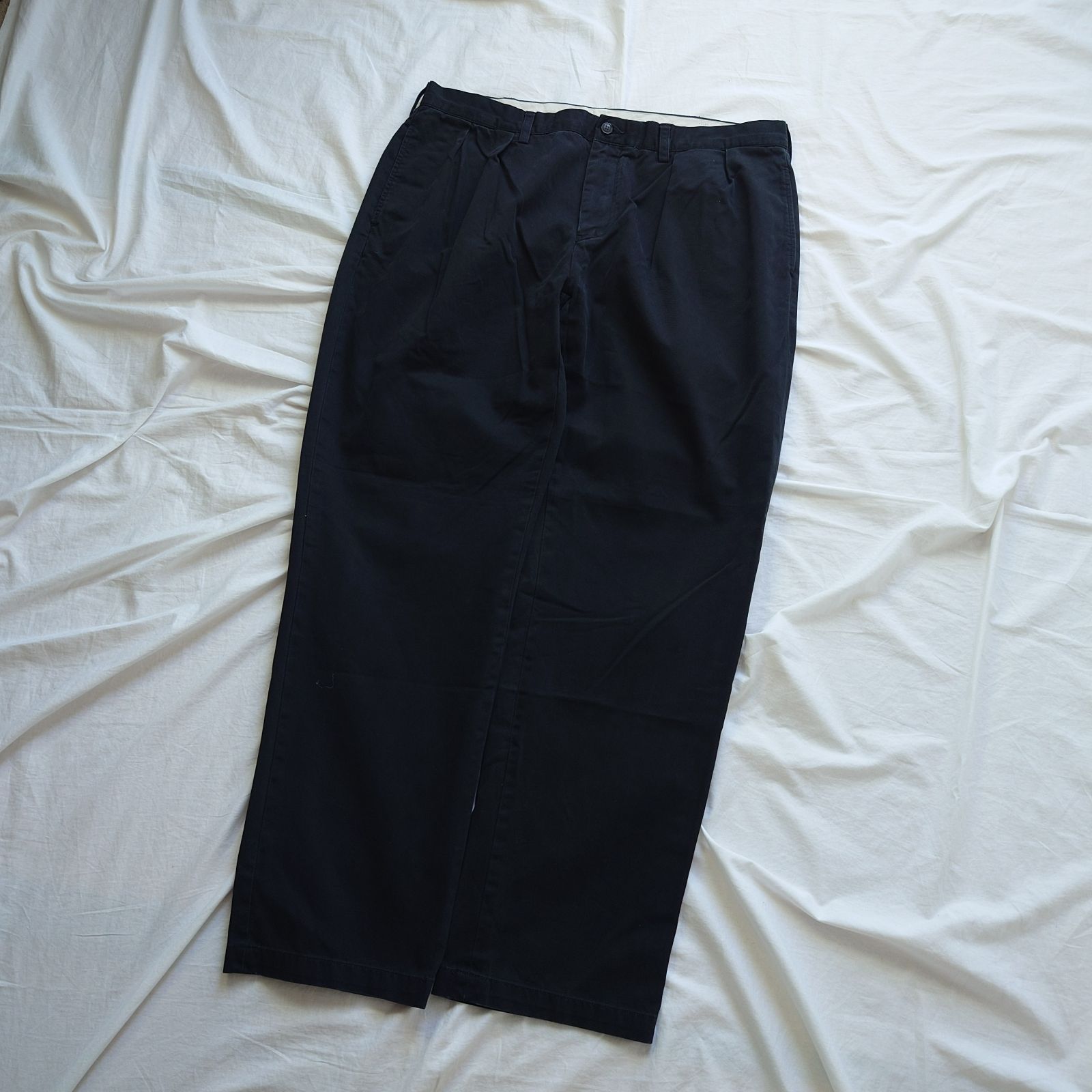 ブラック】Ralph Lauren ラルフローレン ツータック チノパン 黒