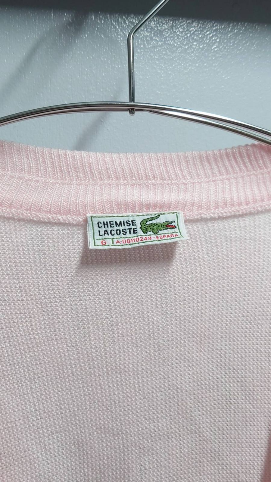 70-80’s CHEMISE LACOSTE スペイン製 BASI HNOS S.A.” アクリルカーディガン サイズG