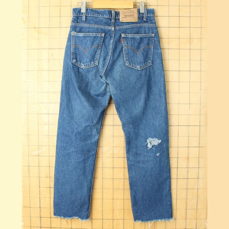 90s USA製 Levis 505 リーバイス ブルー ジーンズ デニムパンツ