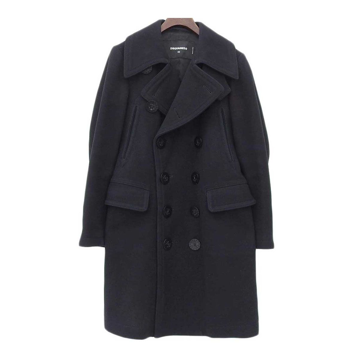 ディースクエアード DSQUARED2 ディースクエアード ピーコート メンズ ネイビー DSQUARED2【中古】 【アパレル・小物】