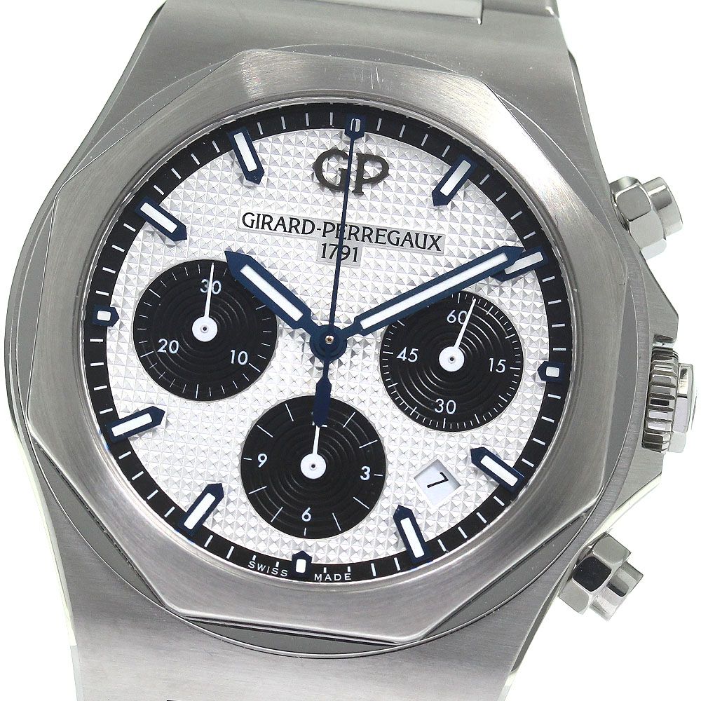 ジラール・ペルゴ GIRARD PERREGAUX 81020-11-131-11A ロレアート クロノグラフ 自動巻き メンズ良品_791126