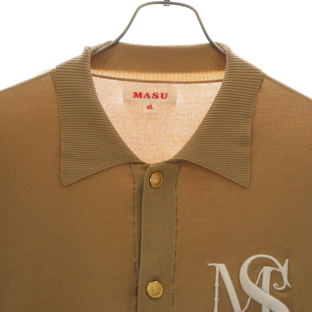 MASU M.S. クレストカーディガン 46 ベージュ MASU(エムエーエスユー