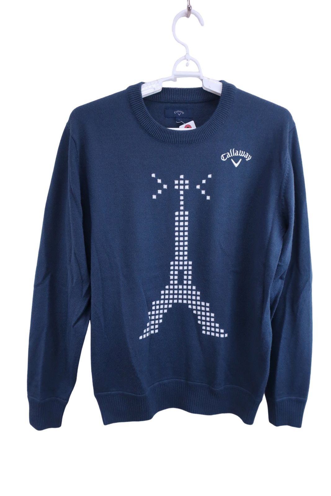 【美品】Callaway(キャロウェイ) セーター ネイビー メンズ L 241-8260503 ゴルフ用品 2410-0859 中古