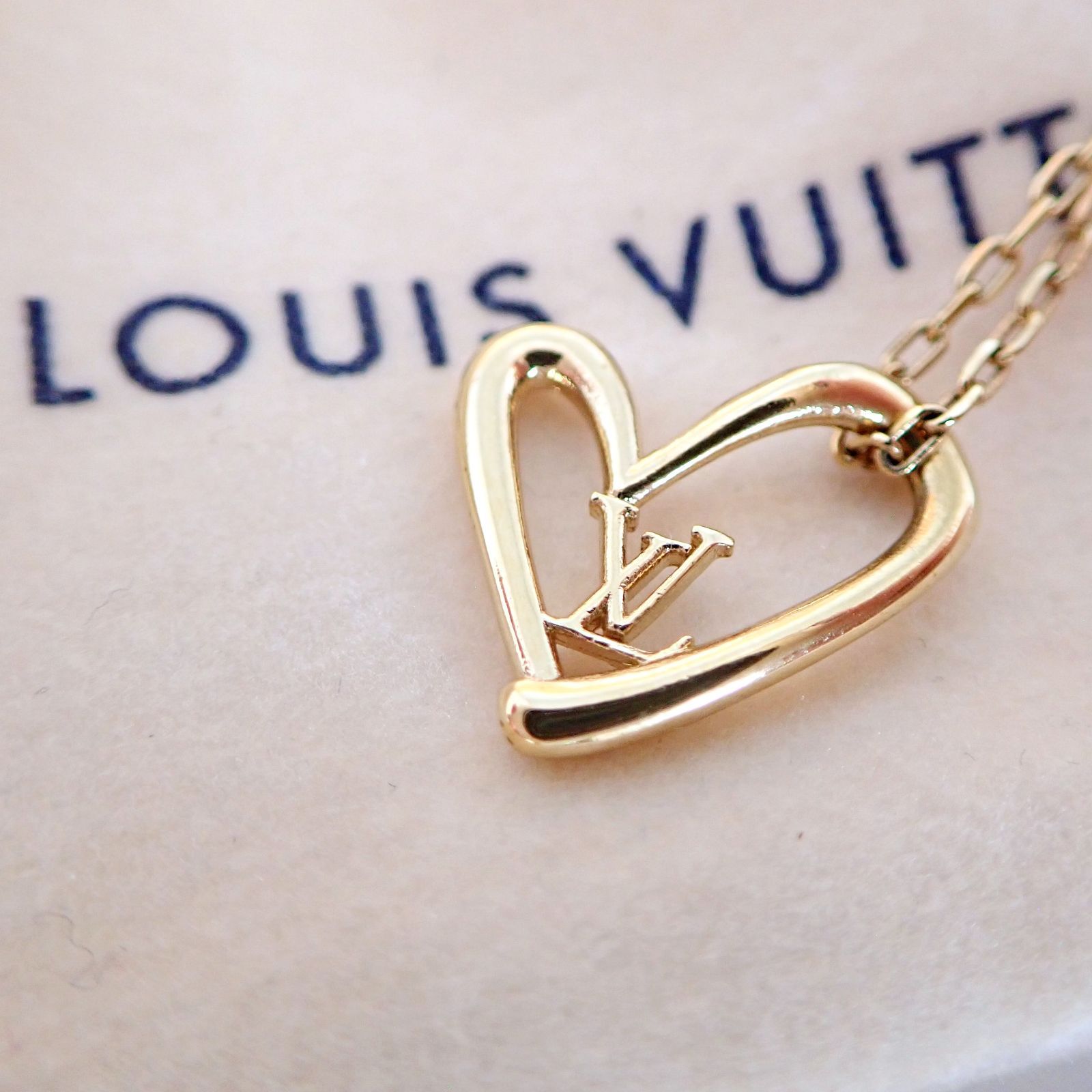 美品】LOUIS VUITTON ルイ ヴィトン M00465 コリエ ハートフォーリン 