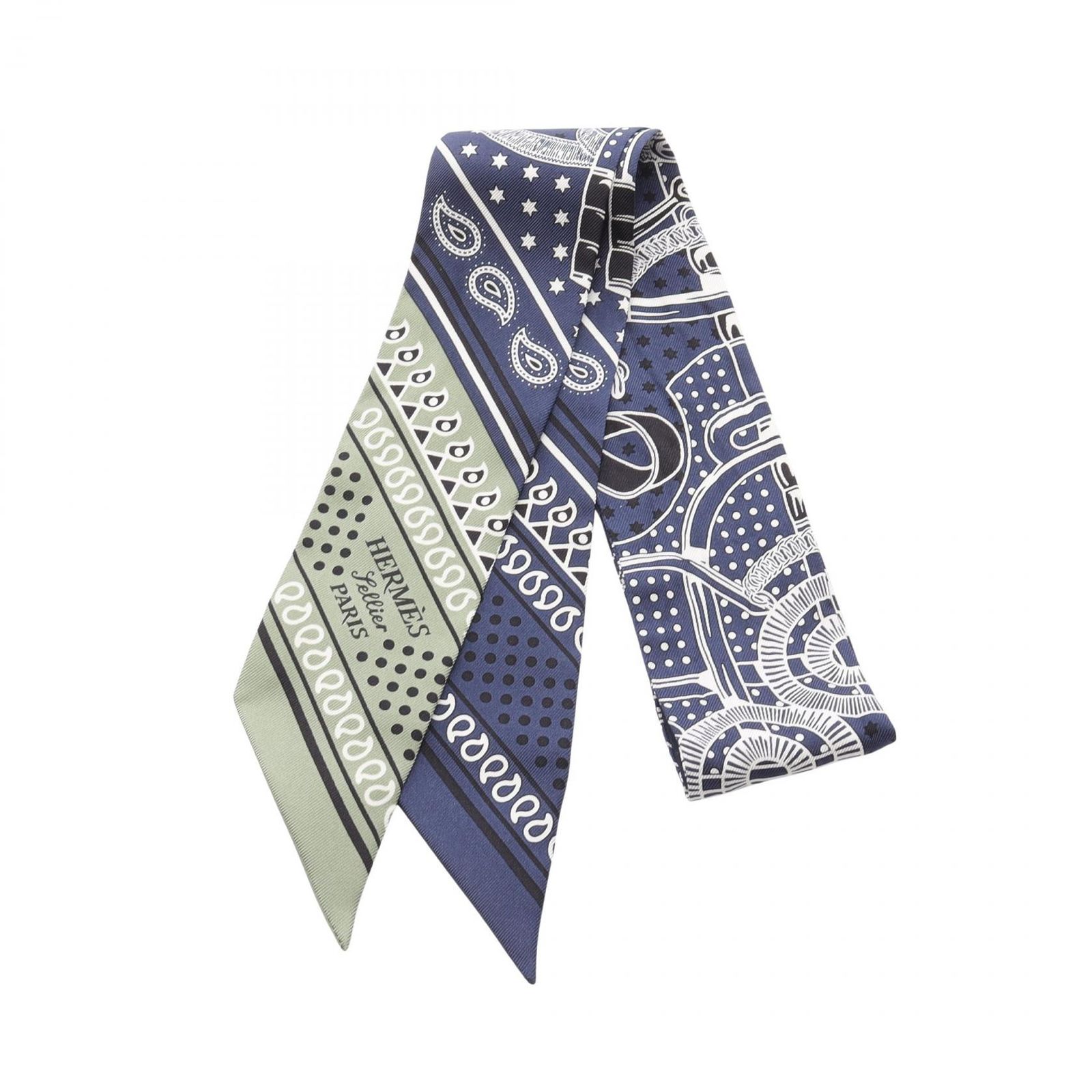 エルメス HERMES スカーフ ツイリー Eperon d'Or Bandana シルク