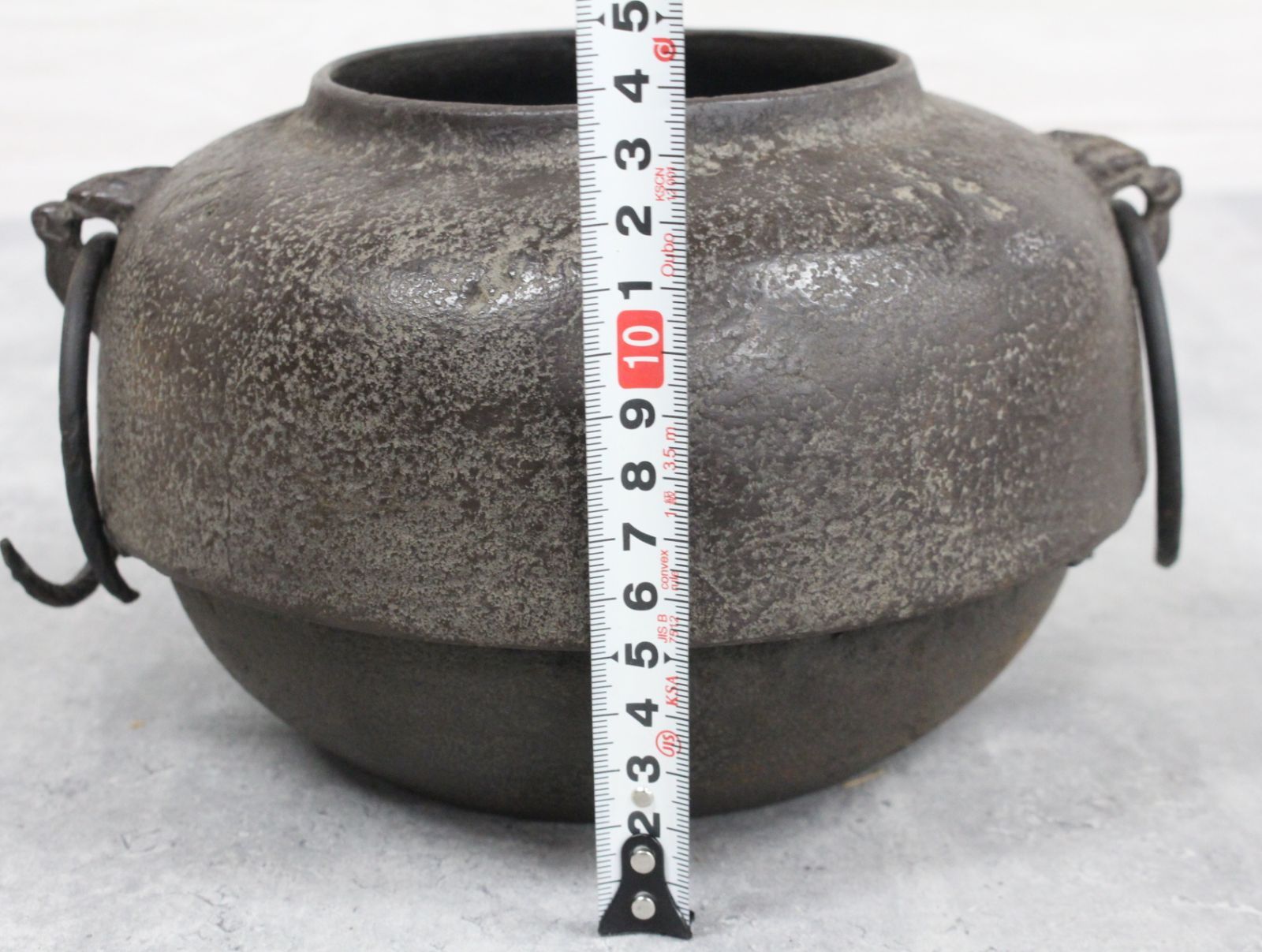 行董 大禾風炉 茶道具 風炉 釜 銘有り 鬼面風炉 AA0U86 WWW_IBETON_RU