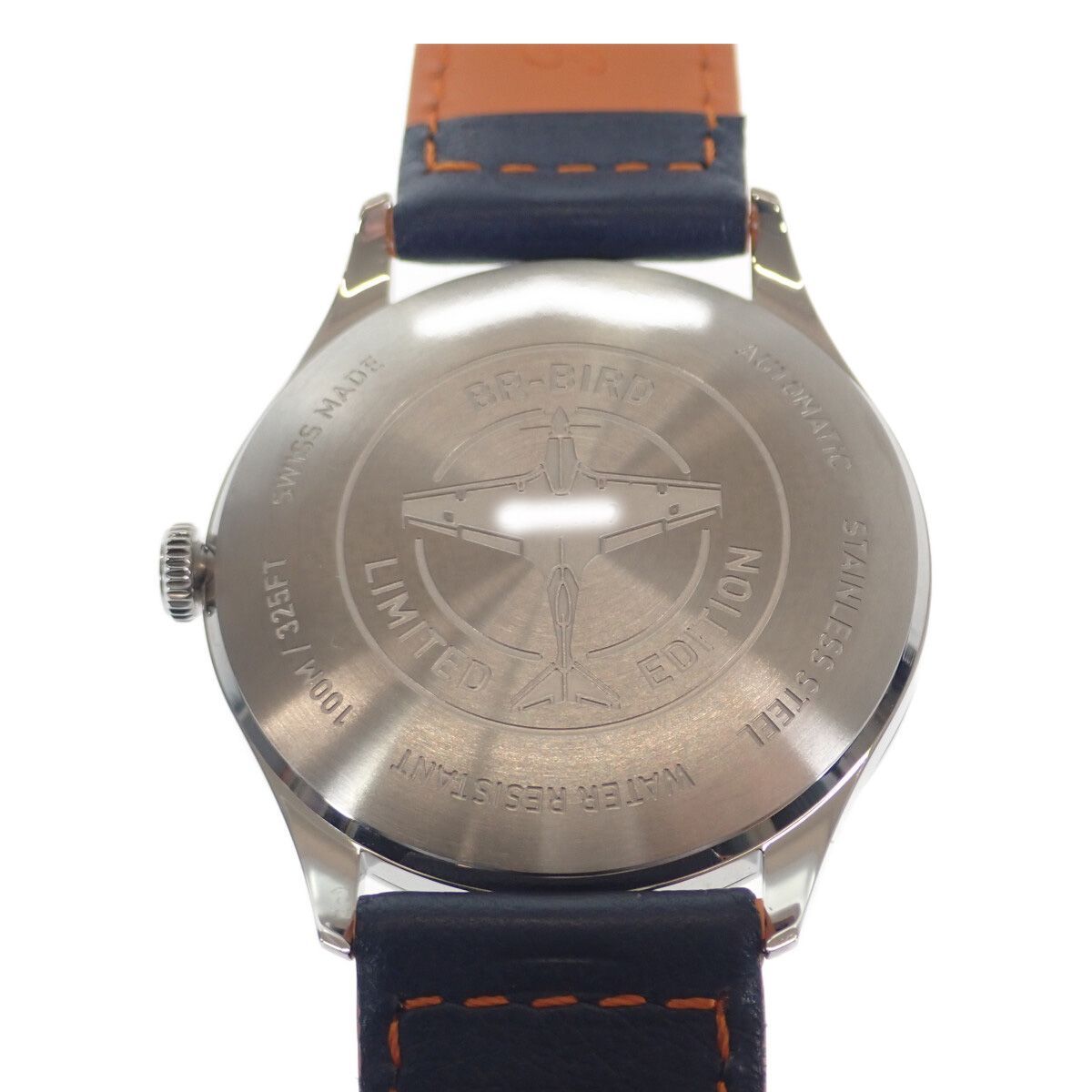 【中古】【並行輸入品】【Aランク】Bell&Ross ベル&ロス ヴィンテージレーシングバード メンズ 腕時計 BRV192-BB-ST/SCA SS レザー ホワイト文字盤【ISEYA】