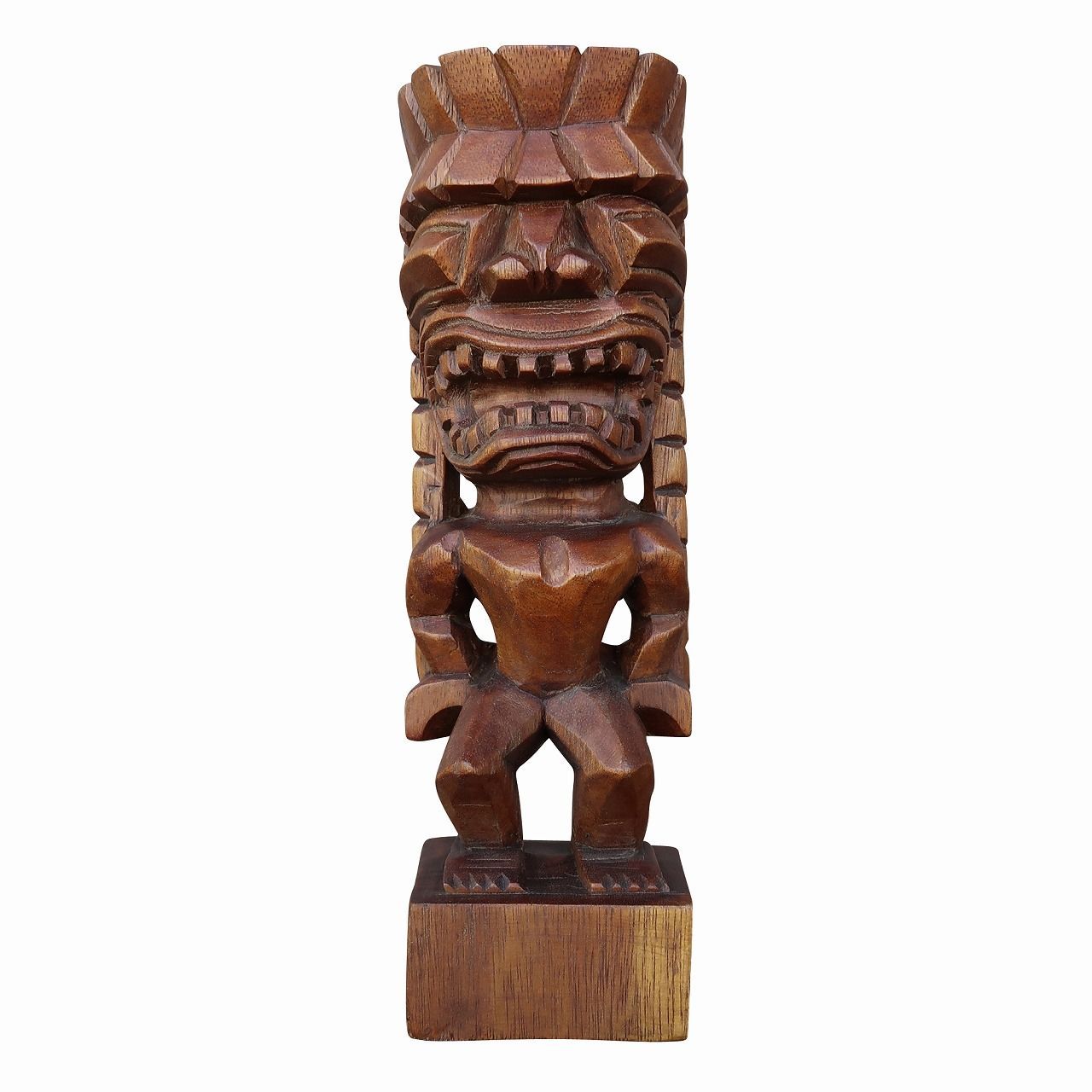 ティキの木彫りの置物 ティキ カナロア TIKI KANALOA 30cm 木製