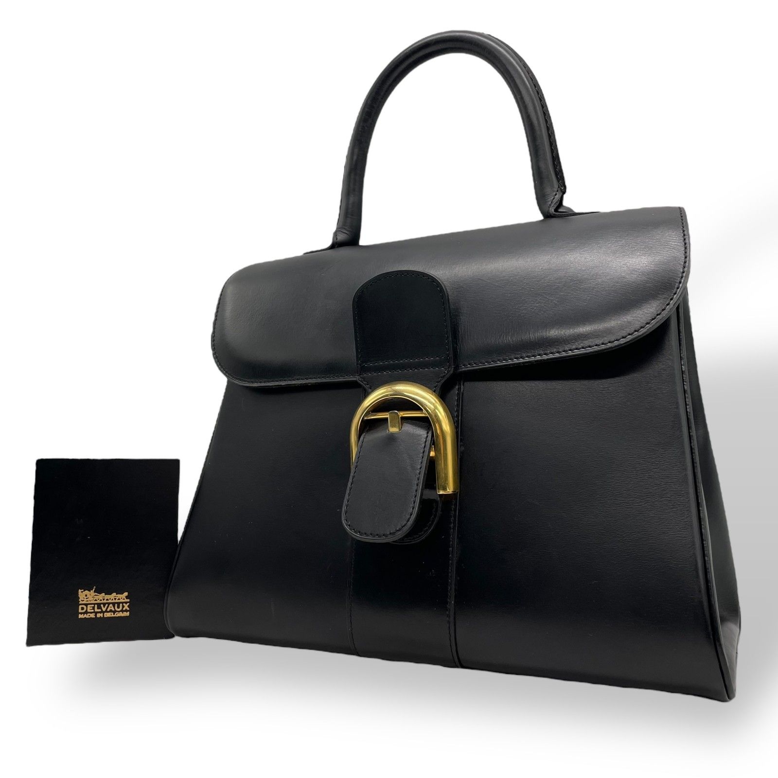 DELVAUX デルボーハンドバッグ ブラック 美品