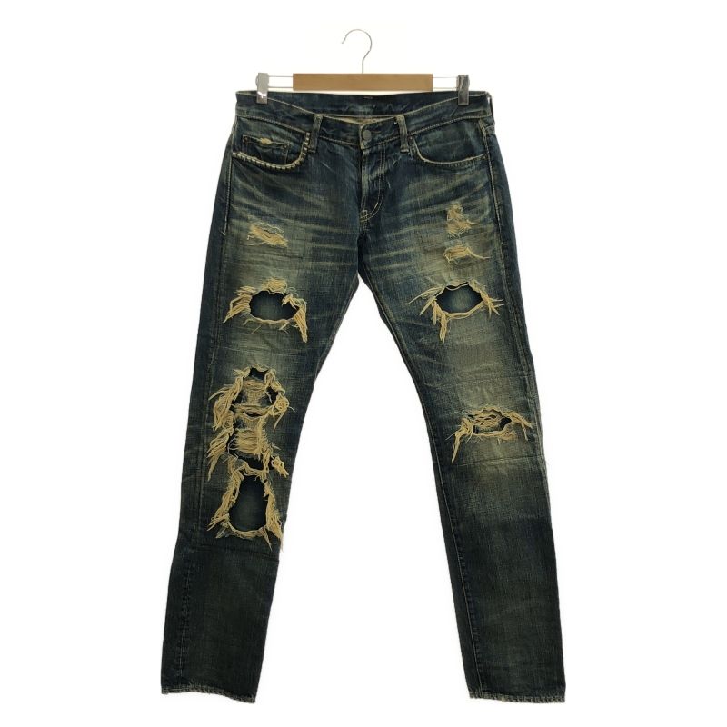 HYSTERIC GLAMOUR スタッズデニム W32 リペア 66