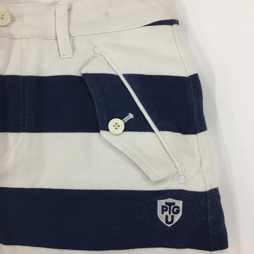 【新品タグ付】パーリーゲイツ　ゴルフスカート　ボーダー　紺 サイズ：1 PEARLY GATES パーリーゲイツ スカート ボーダー柄