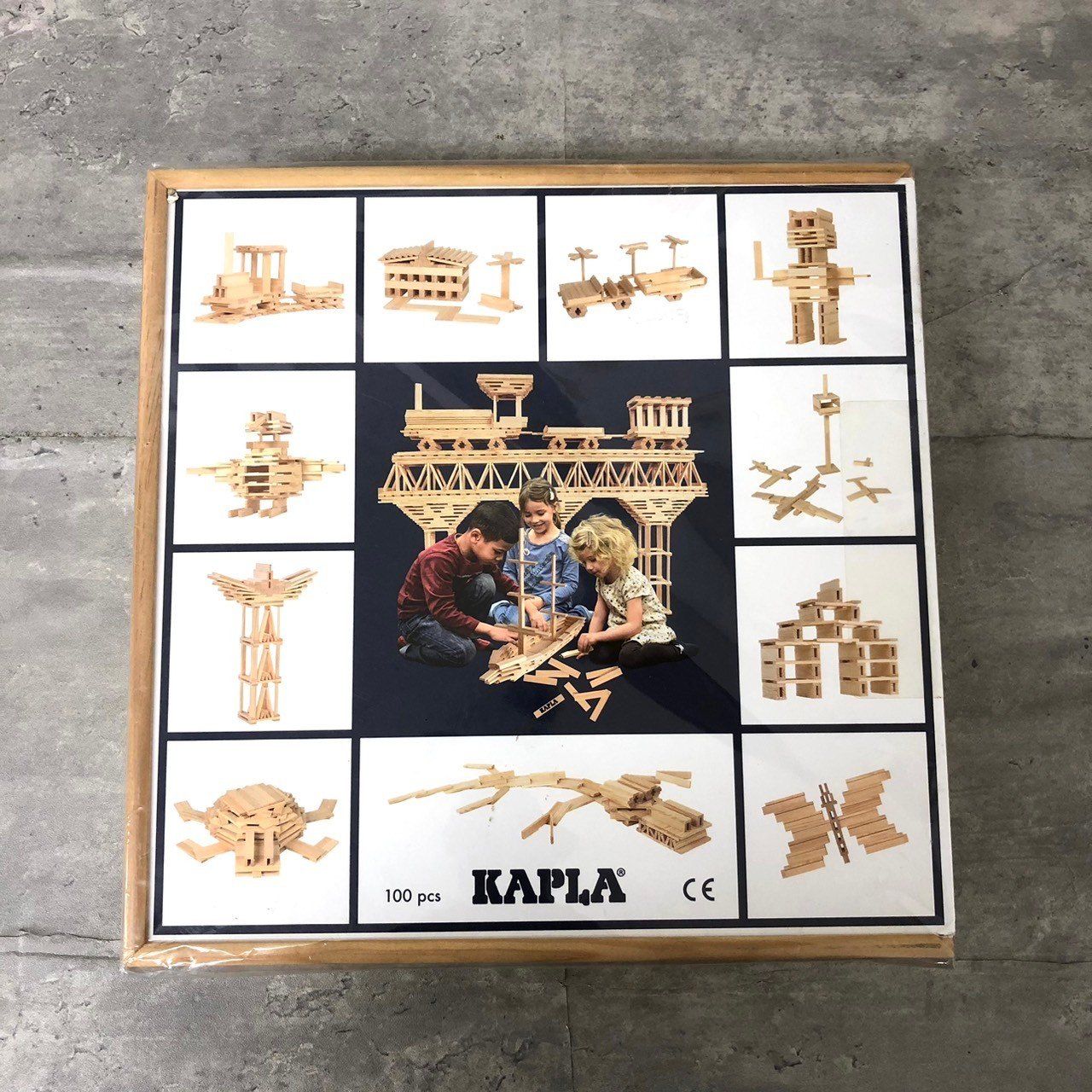 KAPLA 100ピース 木製積木 知育玩具 脳 カプラ KAPLA KAPLAオクト