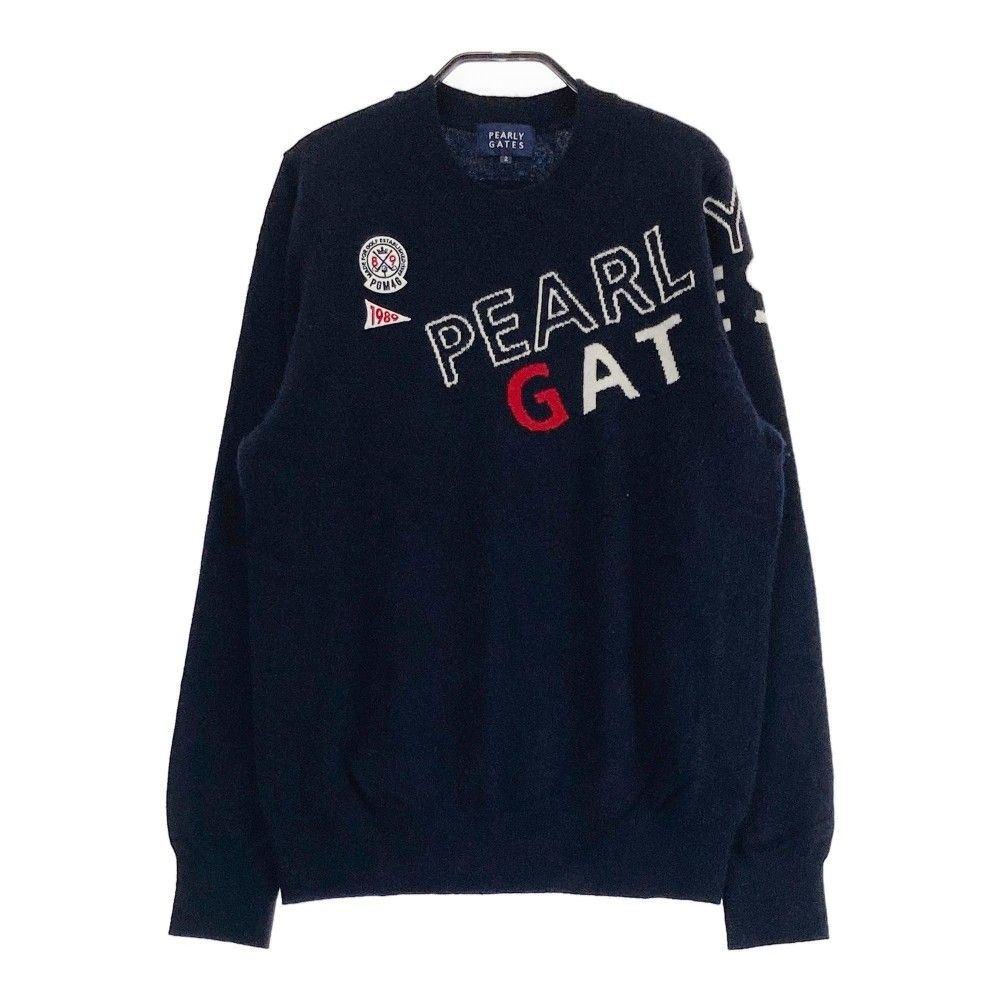 サイズ：2 PEARLY GATES パーリーゲイツ カシミヤニットセーター