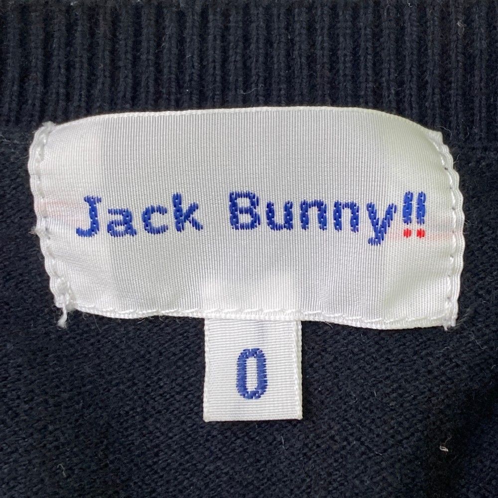 サイズ：0 JACK BUNNY ジャックバニー 2024年モデル 長袖ニットセーター  ブラック系 [240101437030] ゴルフウェア レディース ストスト JACK BUNNY ジャックバニー 2024年モデル ニット セーター