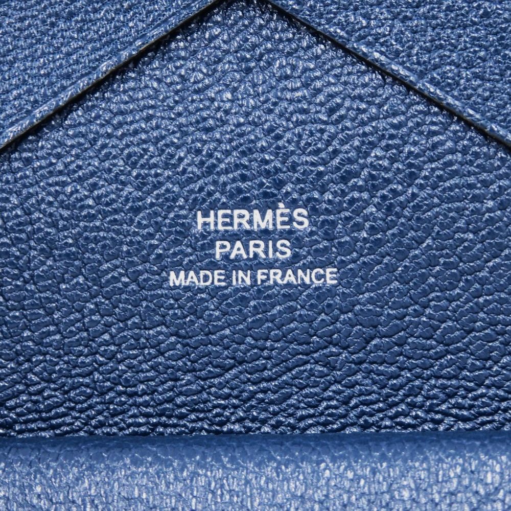 ご*ん様 【新品未使用】HERMES カルヴィデュオ ディープブルー系　B刻印 財布 その他 エルメス カルヴィデュオ B刻印/シェーブル