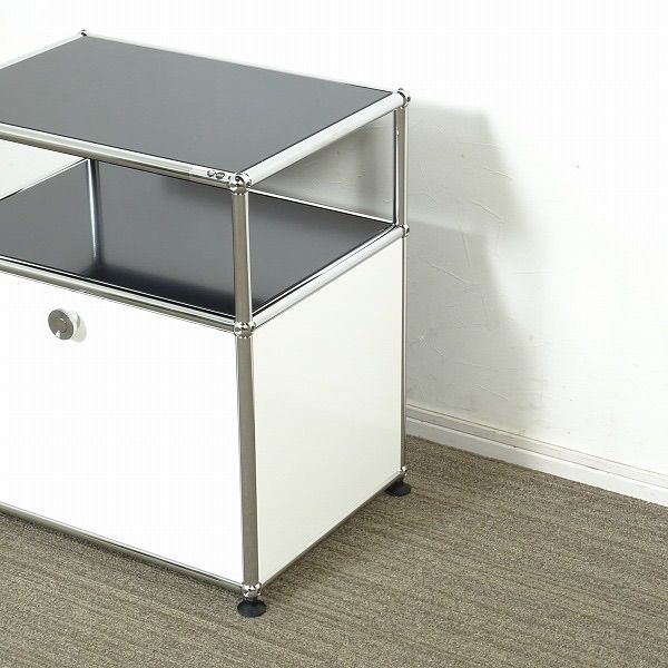 モデルルーム展示短期超 USMハラー サイドボード ドロップダウンドア×1 白×黒 12万 ハーマンミラーヴィトラノール MARWIL-DEMENAGEMENTS_CH