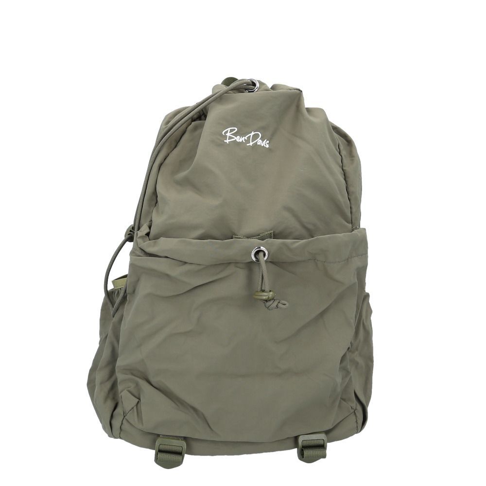 KHAKI  BEN DAVIS ベンデイビス NYLON DRAW STRING DAYPACK ベンデイビス リュック BEN DAVIS BDW-8353 リュックサック デイパック バックパック 通学 通勤 中学生 高校生 女子 男子 19L