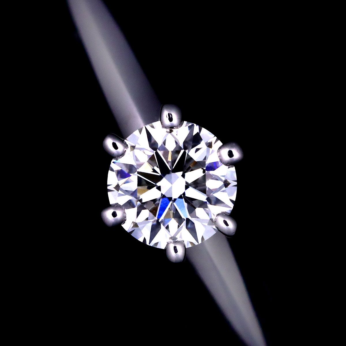 ロシアンダイヤモンドPTソリティアリング0.70ctUP K18PG ソリティア ダイヤモンド リング 0.05CT - メルカリ